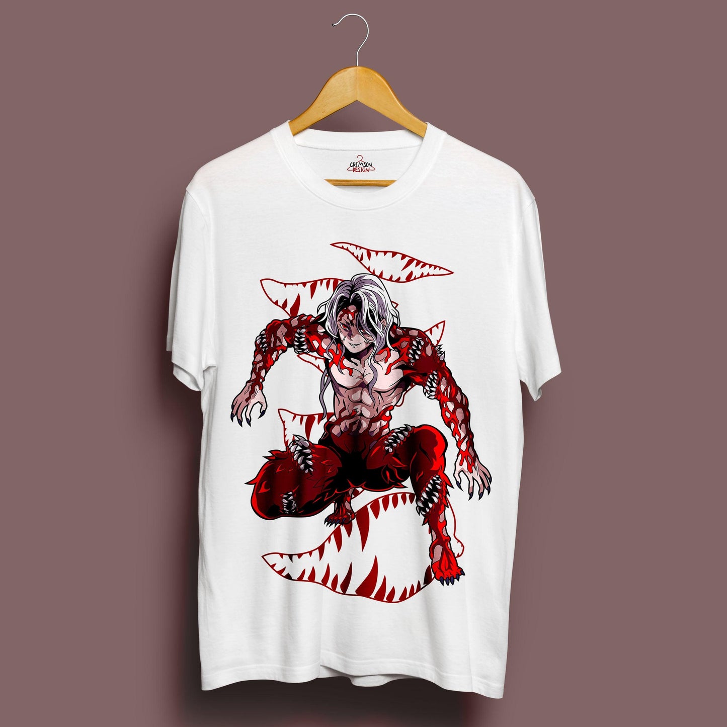 Kibutsuji Muzan T-Shirt - Crimson x Design