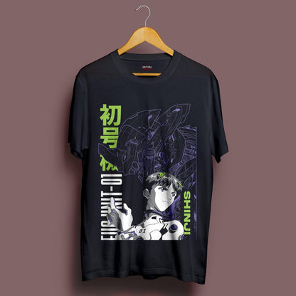 Shinji T-Shirt - Crimson x Design