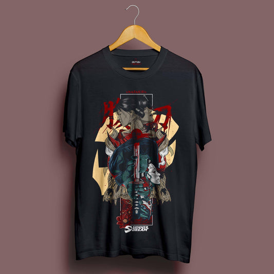 Demon Samurai T-Shirt - Crimson x Design