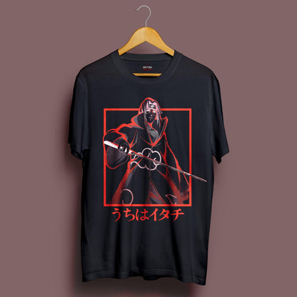 Itachi Blackout T-Shirt - Crimson x Design