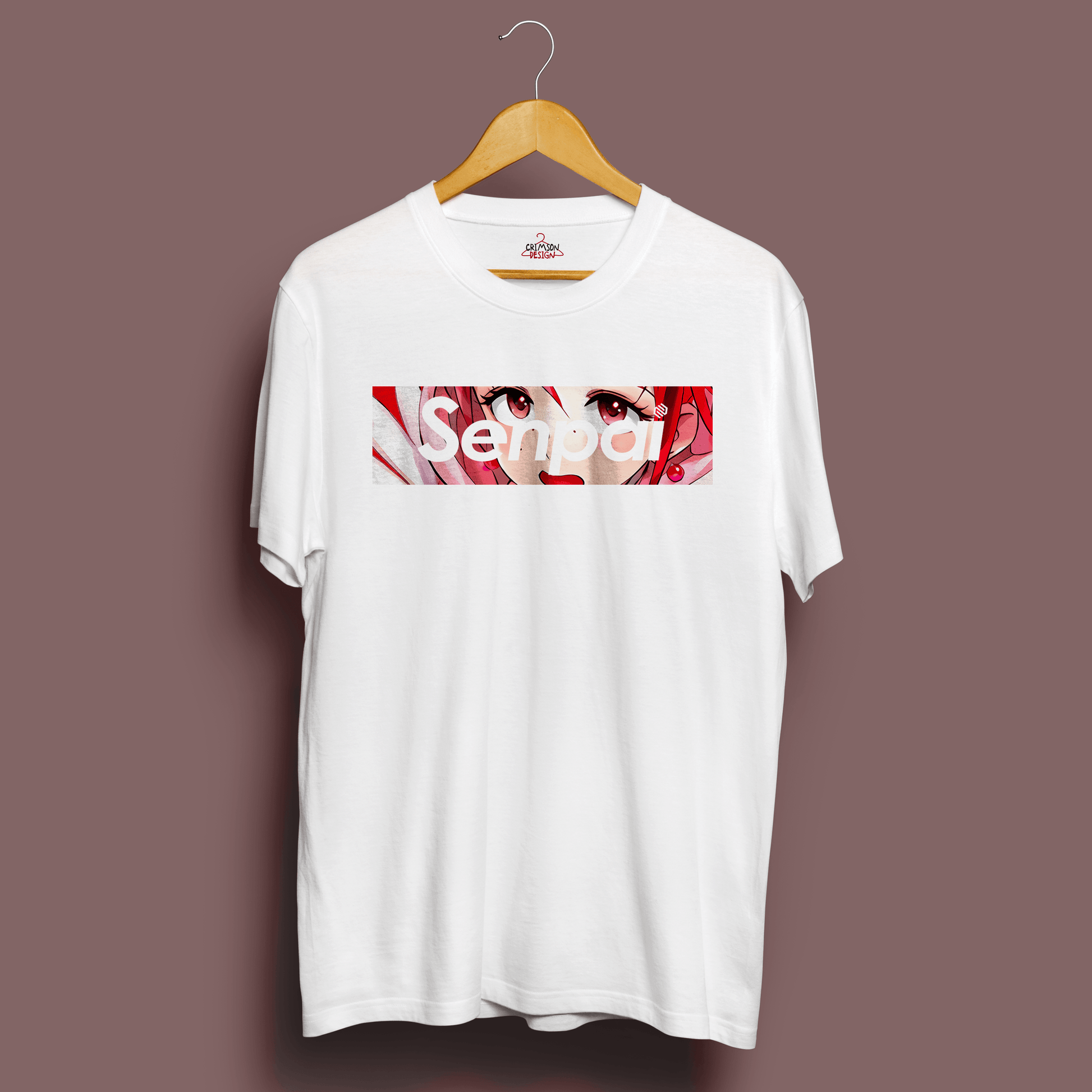 Senpai T-Shirt - Crimson x Design