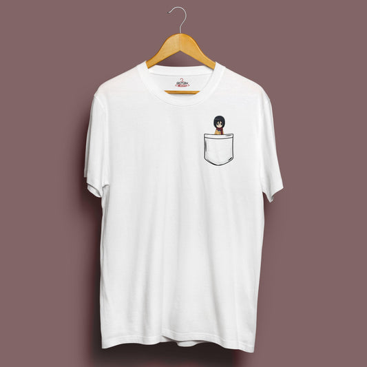 Pocket Mikasa T-Shirt - Crimson x Design