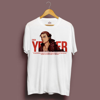 Eren Yeager T-Shirt - Crimson x Design