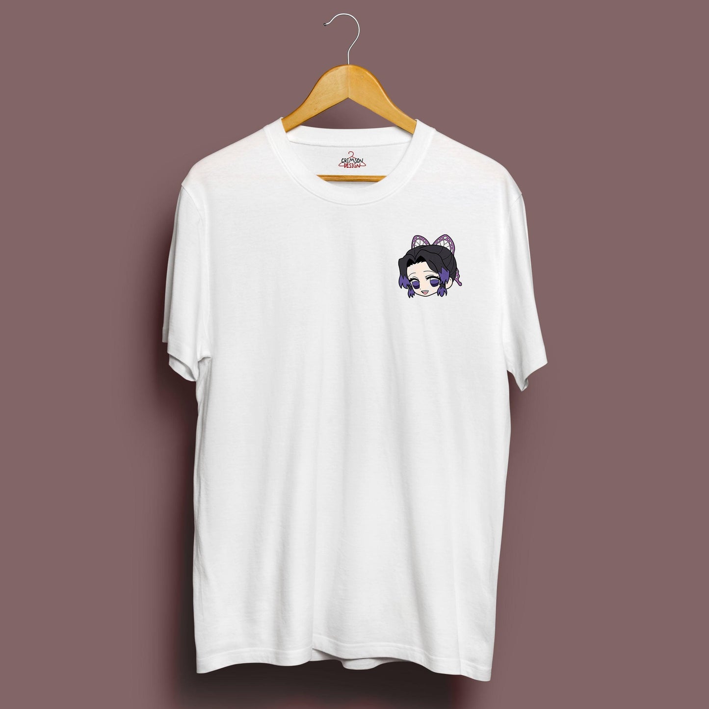 Pocket Shinobu T-Shirt - Crimson x Design