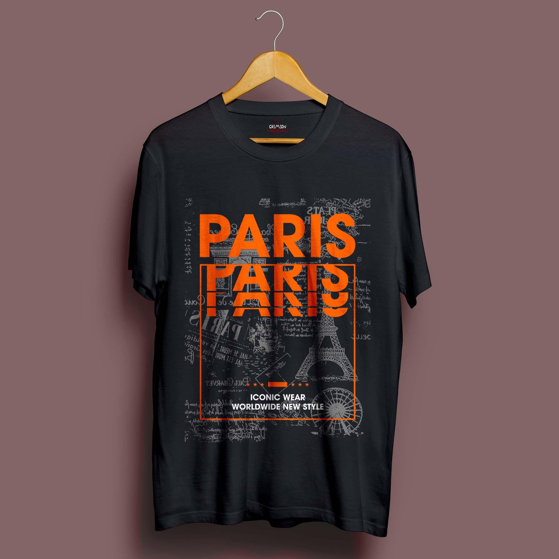 Paris T-Shirt - Crimson x Design