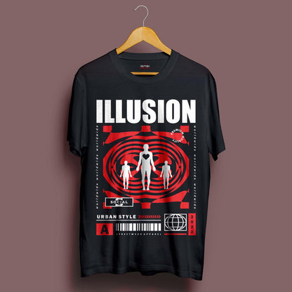 Illusion T-Shirt - Crimson x Design