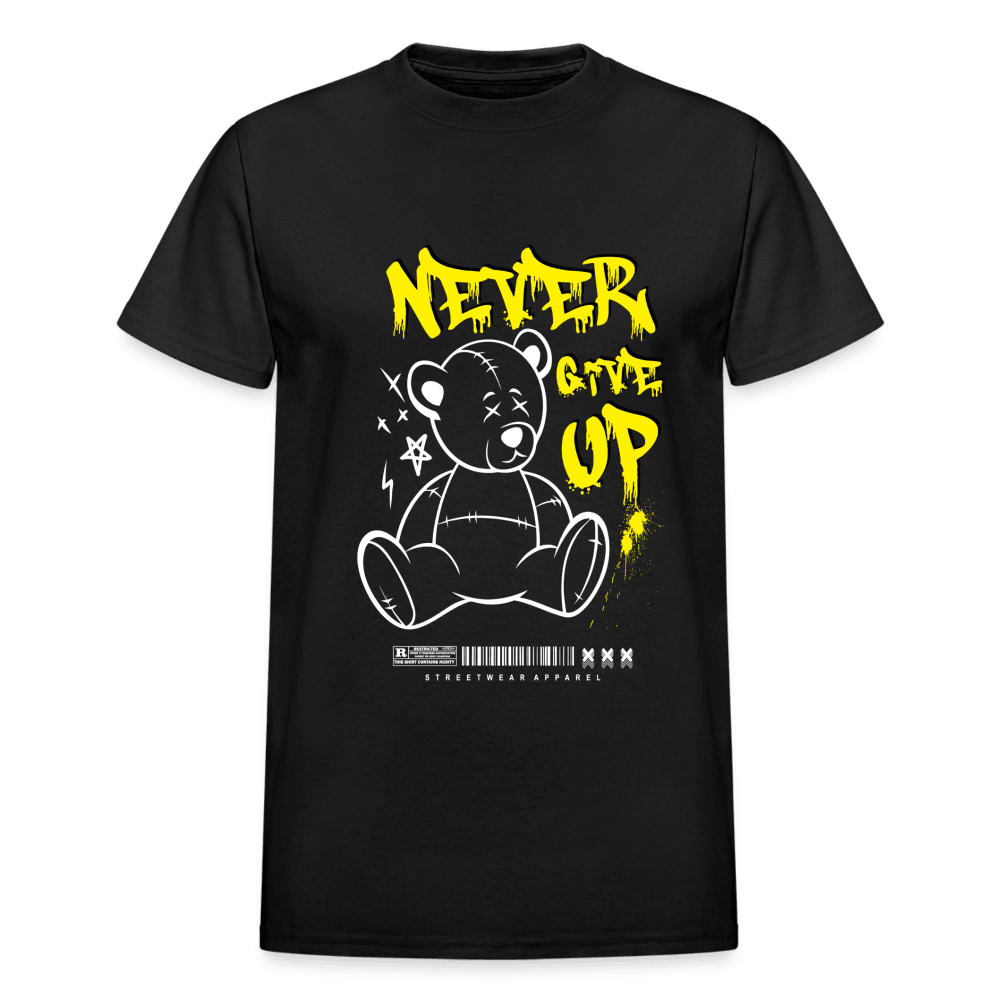 Never Give Up T-Shirt - black