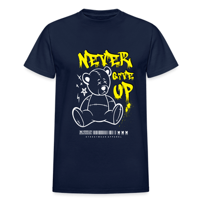 Never Give Up T-Shirt - navy