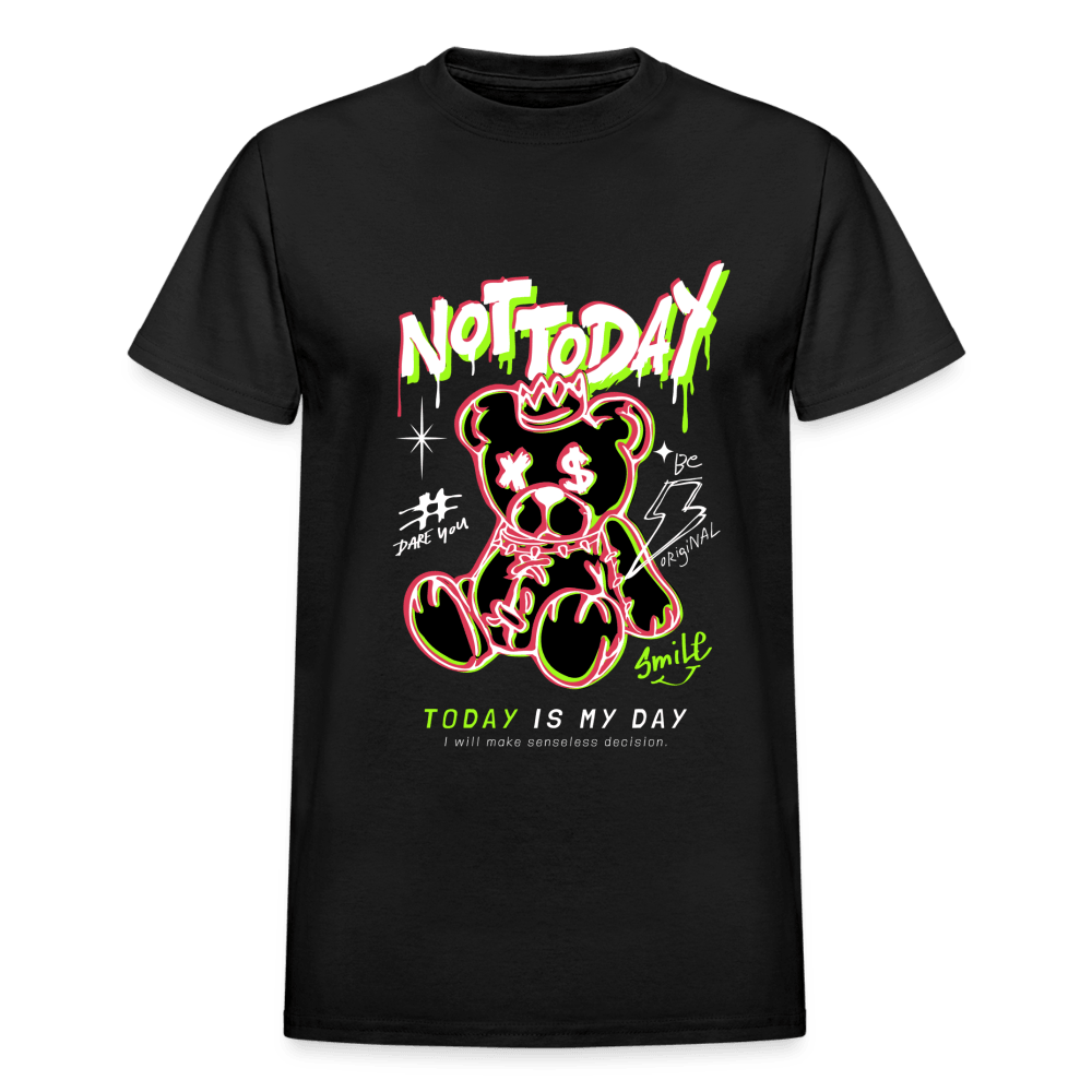 Not Today Bear T-Shirt - black