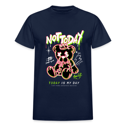 Not Today Bear T-Shirt - navy