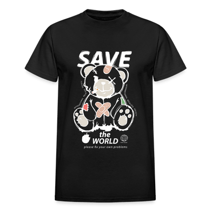 Save The World T-Shirt - black