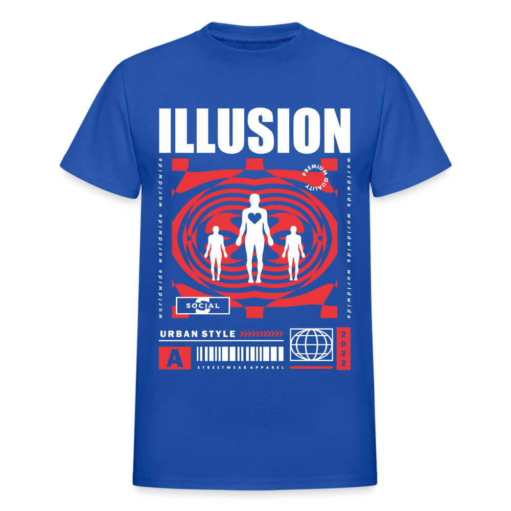 Illusion T-Shirt - royal blue