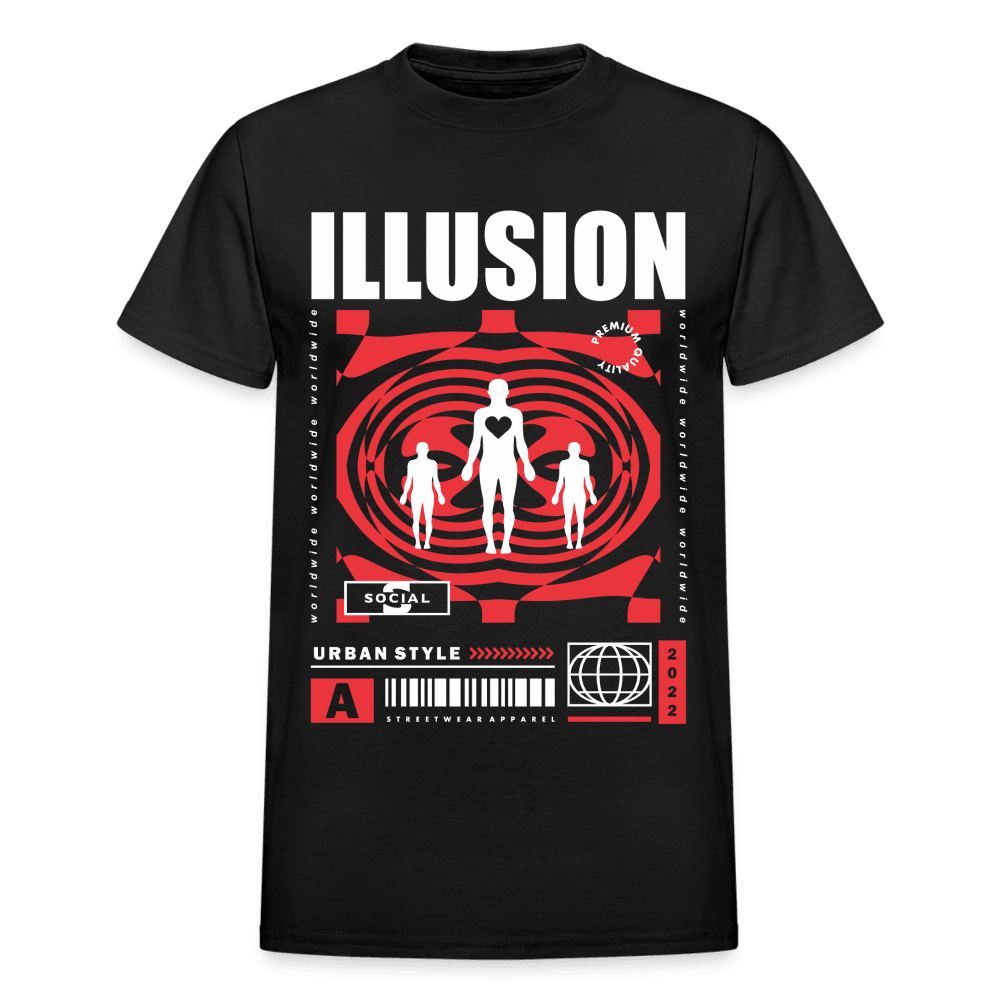 Illusion T-Shirt - black