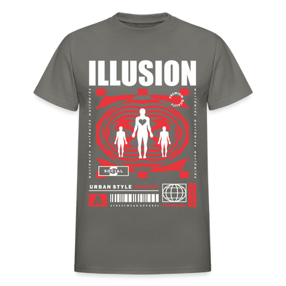 Illusion T-Shirt - charcoal