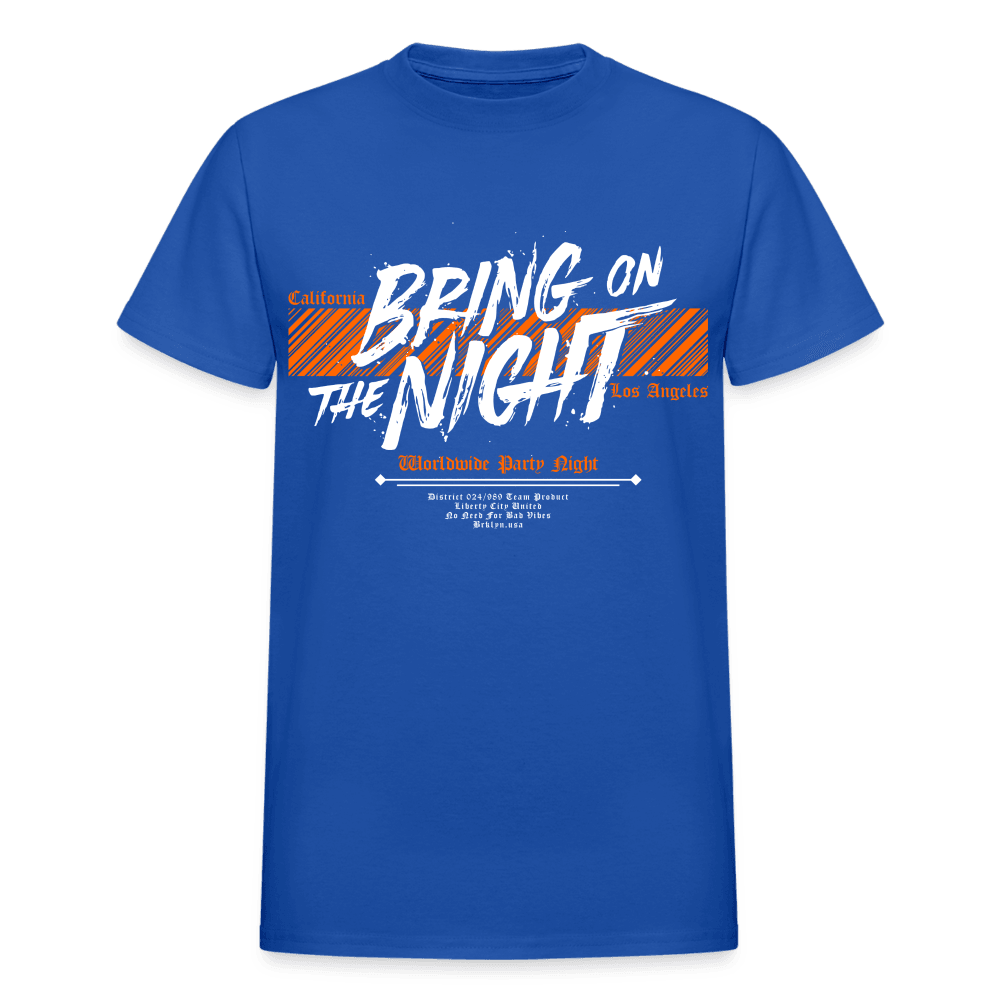 Bring On The Night T-Shirt - royal blue