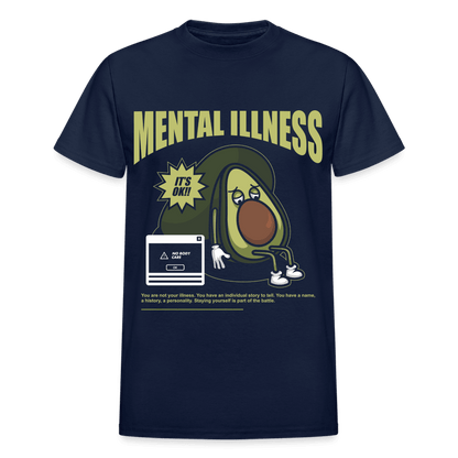 Mental Illness T-Shirt - navy