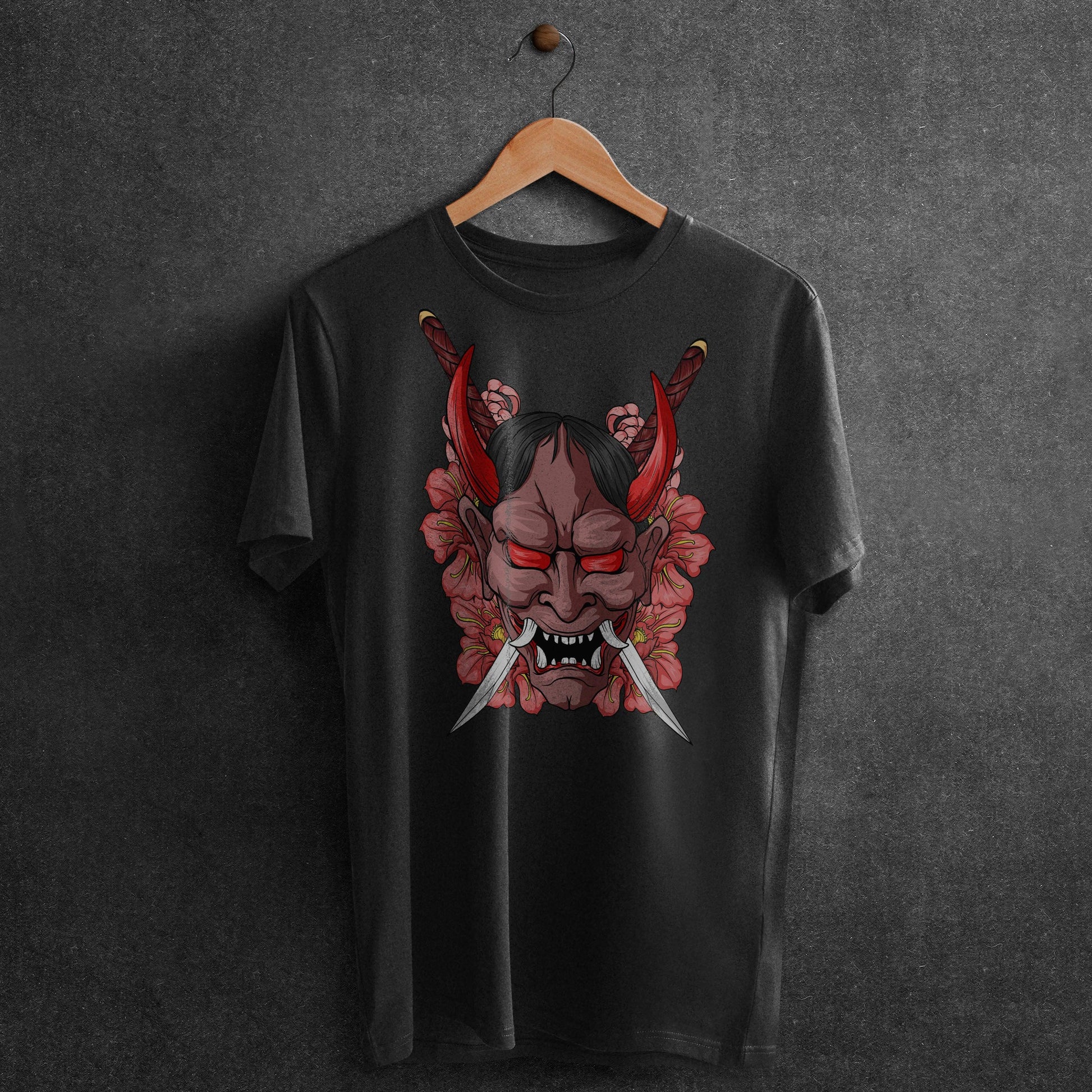 Demon Samurai T-Shirt - Crimson x Design