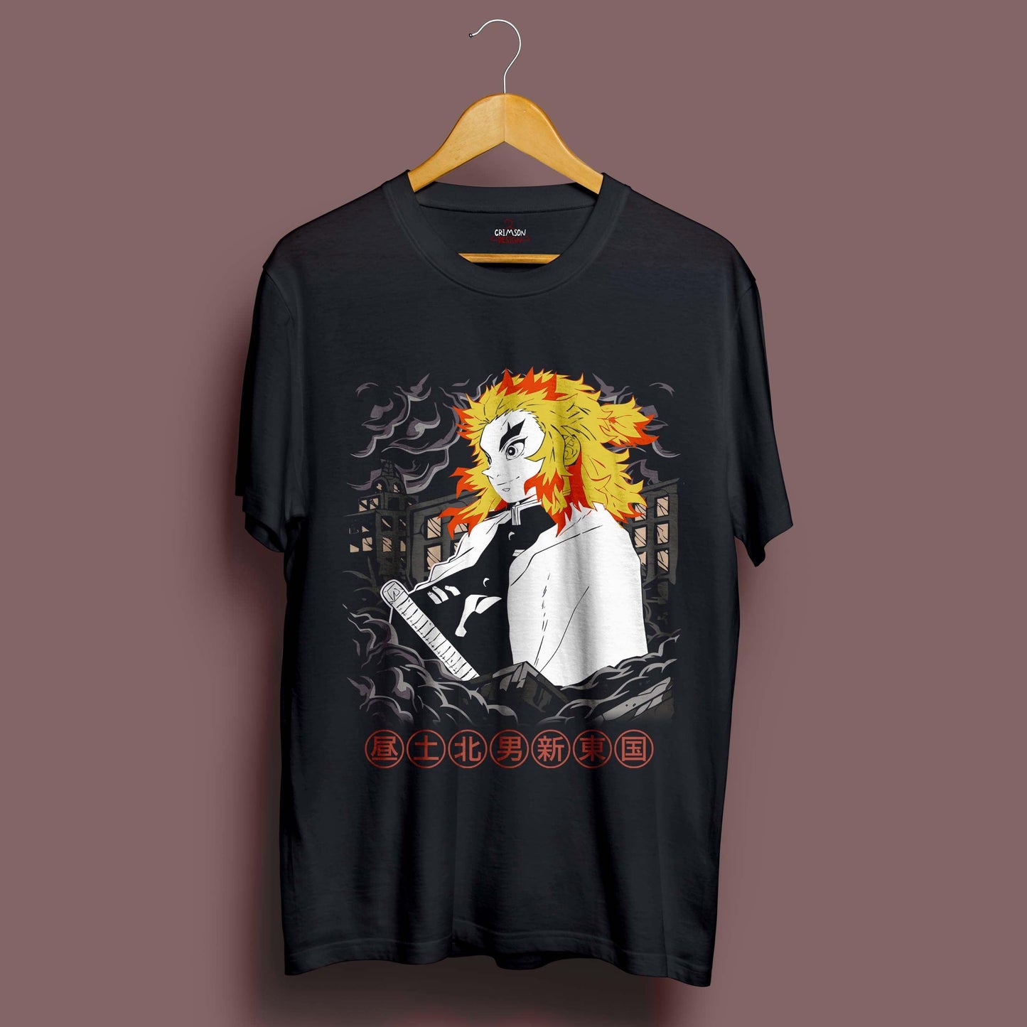 Retro Rengoku T-Shirt - Crimson x Design