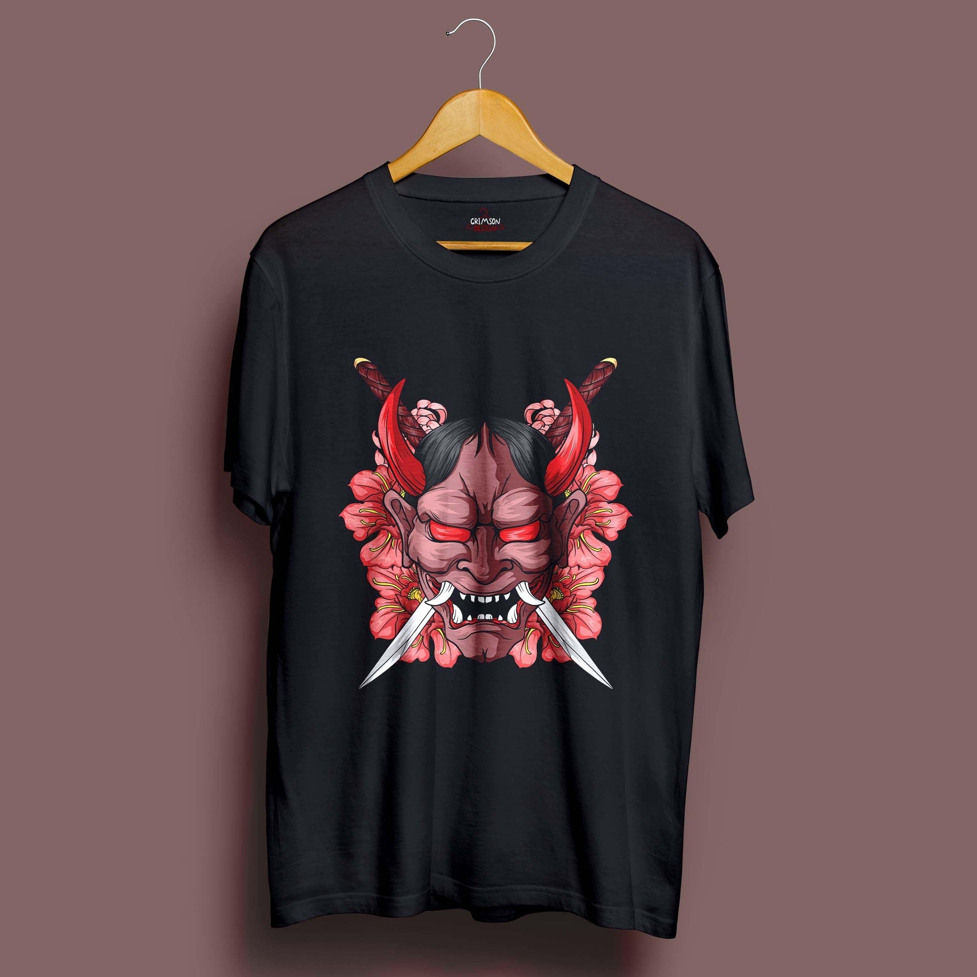 Demon Samurai T-Shirt - Crimson x Design