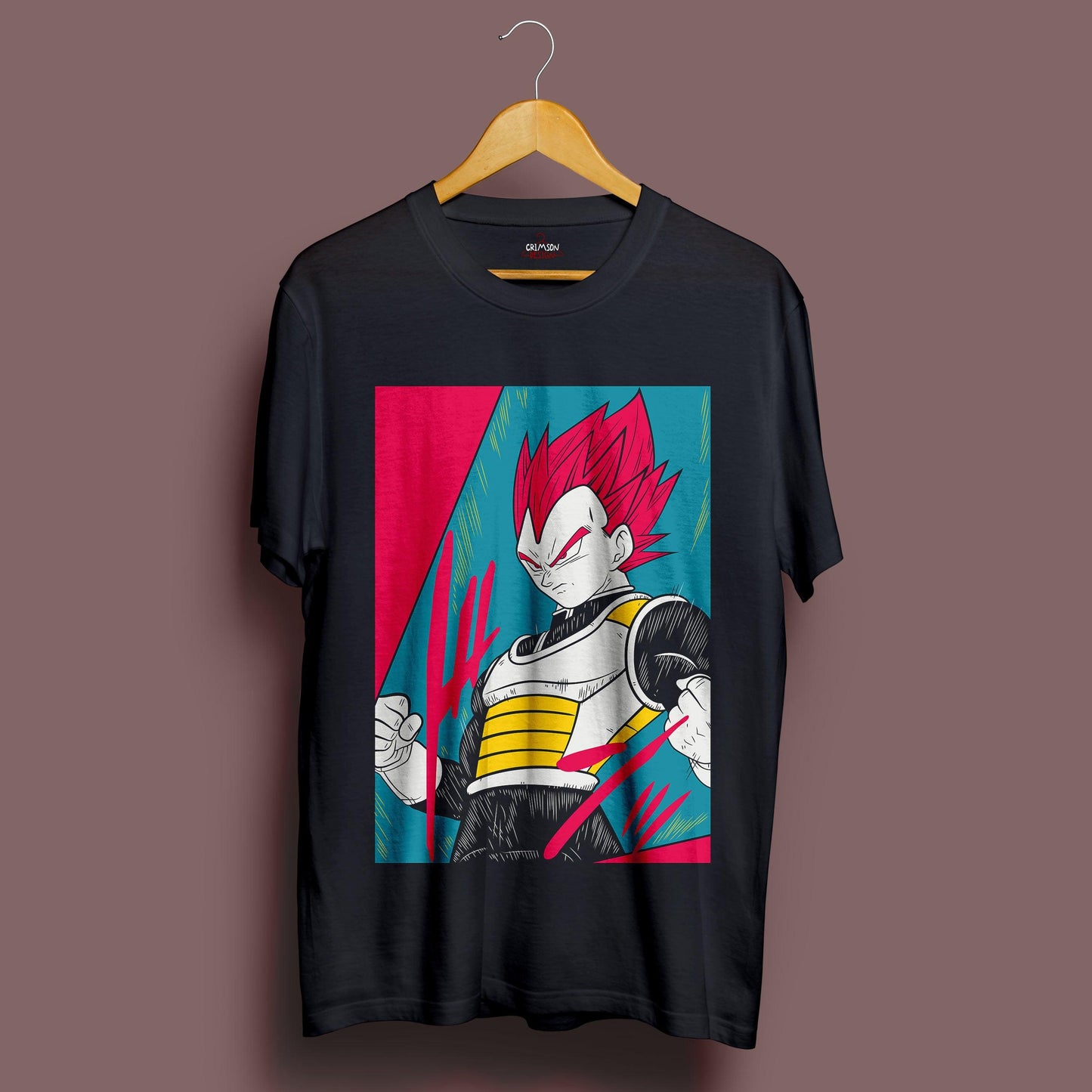 Vegeta T-Shirt - Crimson x Design