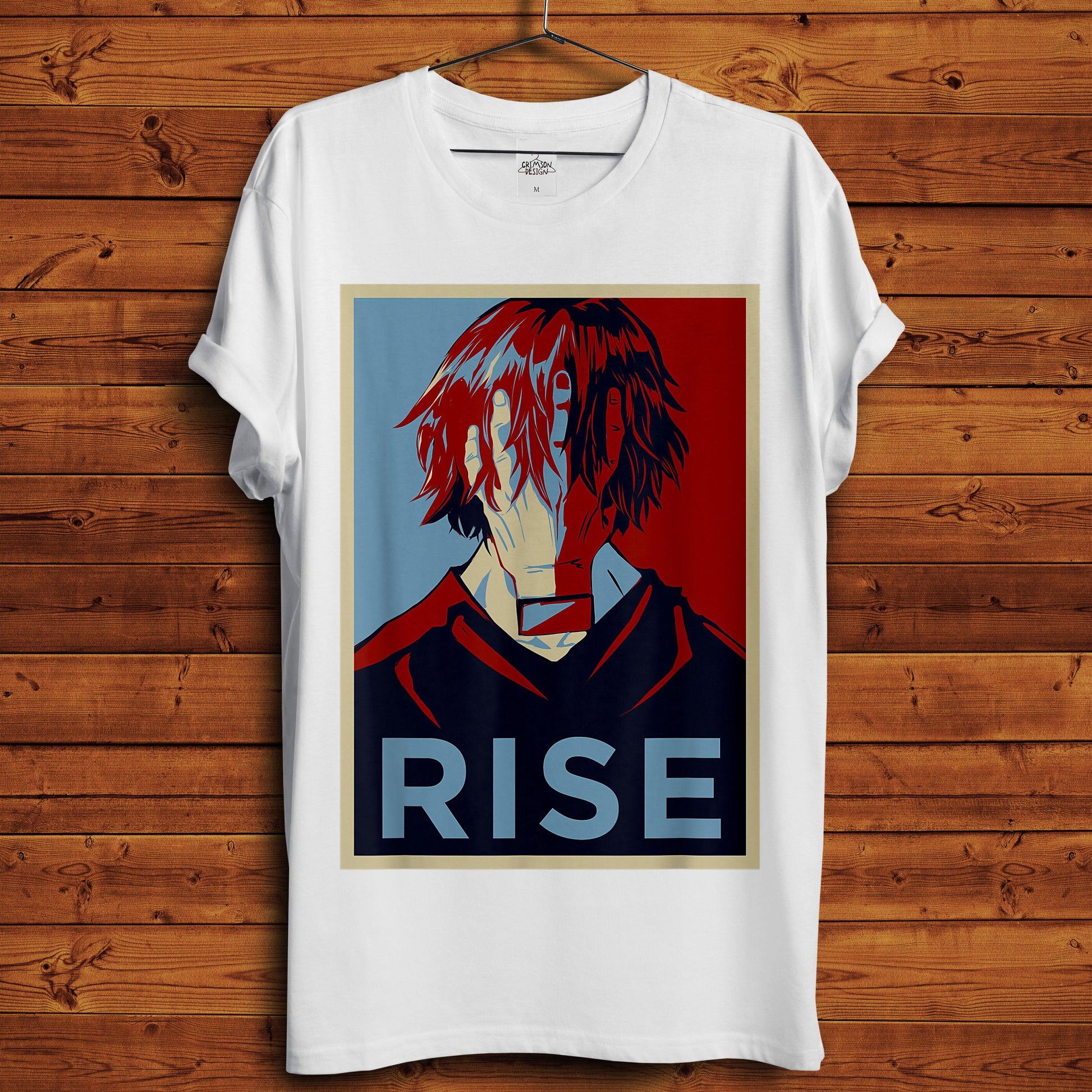 Rise - T-Shirt - Crimson x Design