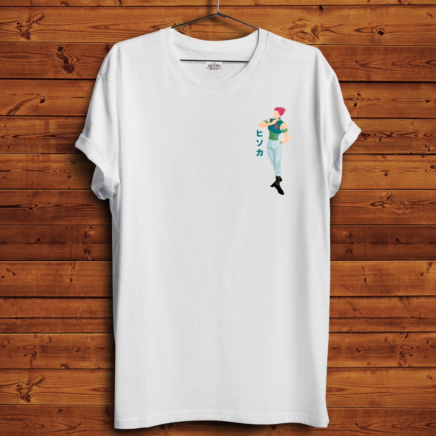 Hisoka Minimalist T-Shirt - Crimson x Design