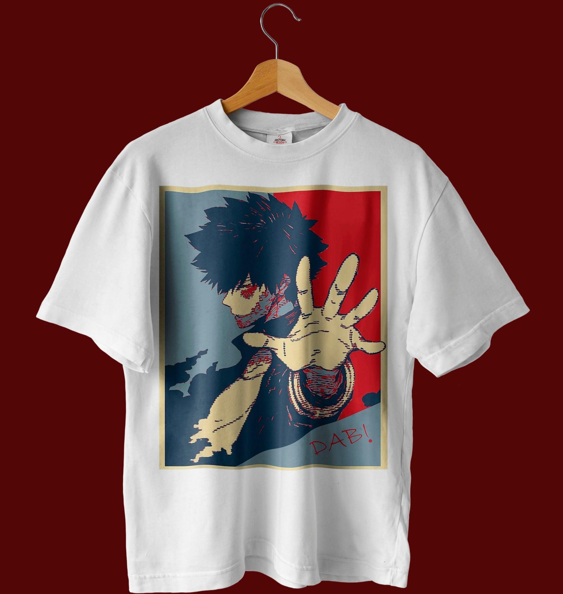 Glitched Dabi - T-Shirt - Crimson x Design