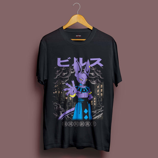 Retro Beerus T-Shirt - Crimson x Design