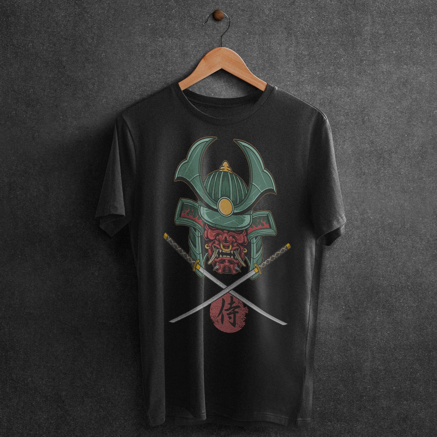 Demon Samurai T-Shirt - Crimson x Design