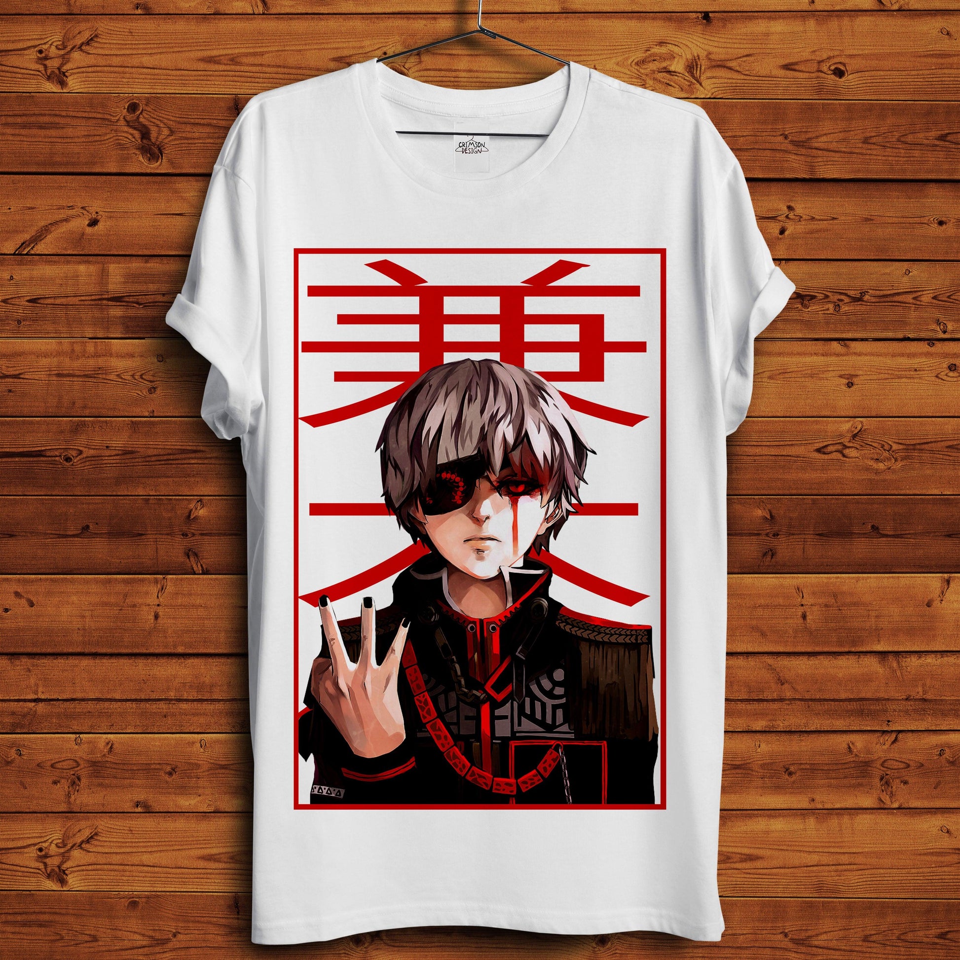 Ken Kaneki T-Shirt - Crimson x Design