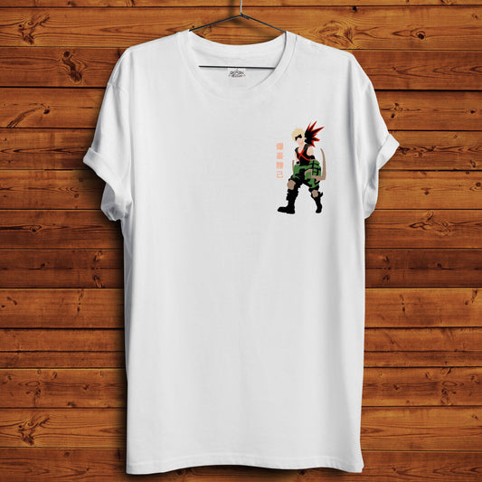 Bakugo Minimalist T-Shirt - Crimson x Design