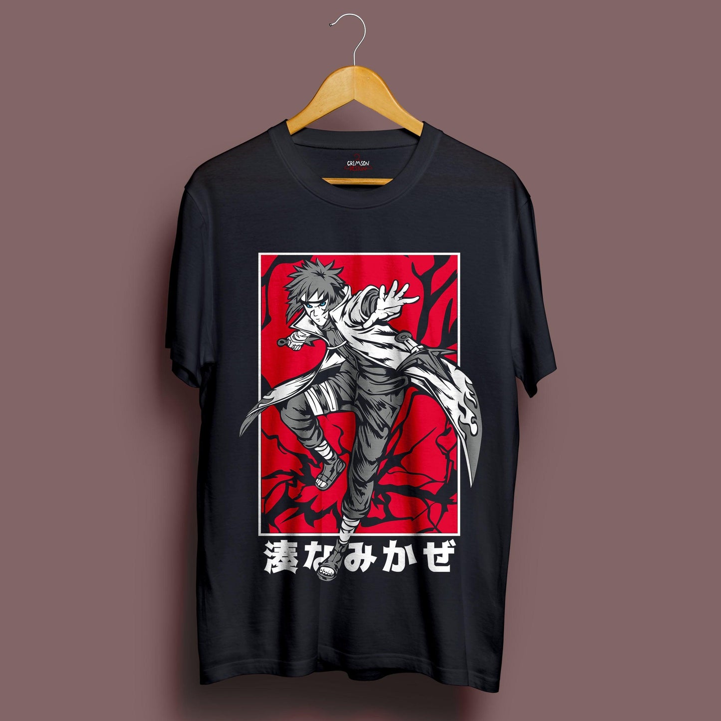 Minato - T-Shirt - Crimson x Design