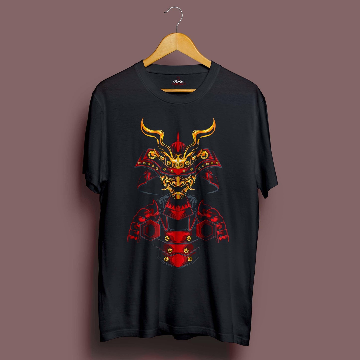 Demon Samurai T-Shirt - Crimson x Design