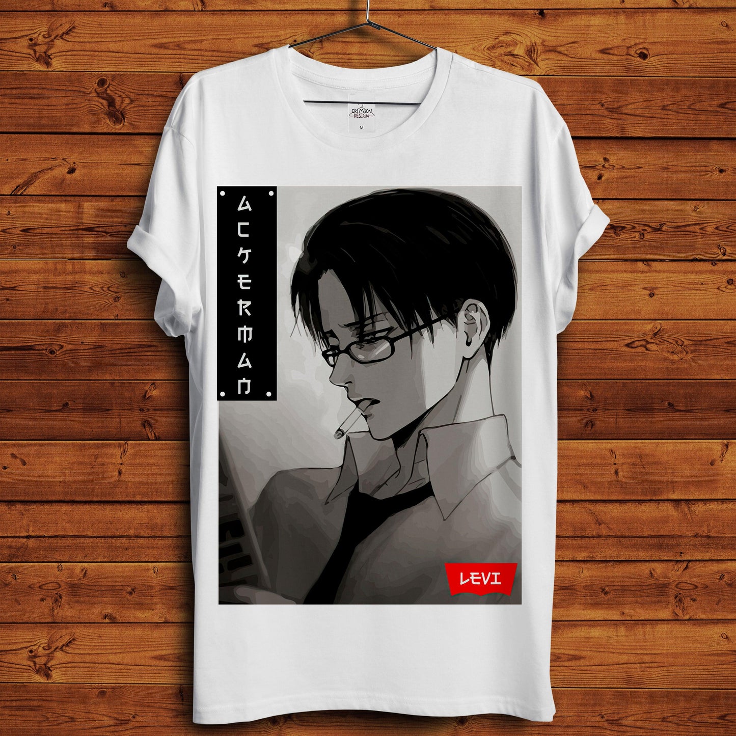 Levi - T-Shirt - Crimson x Design