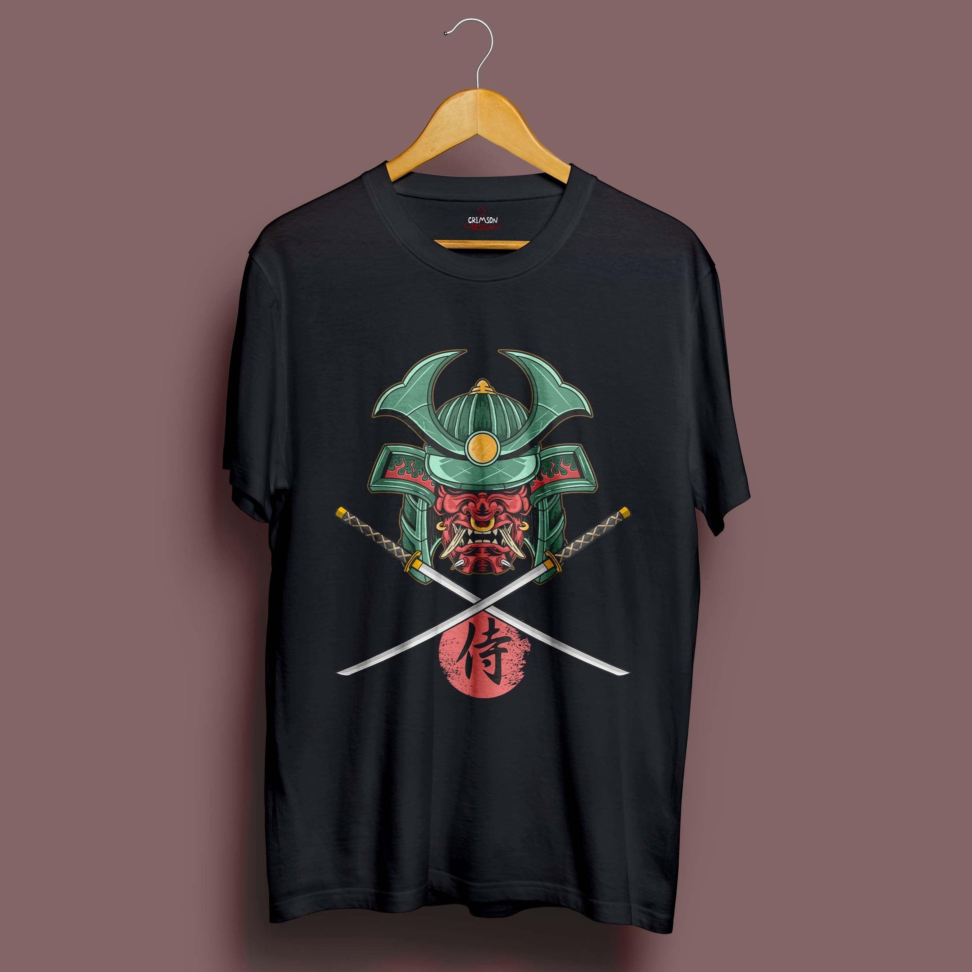 Demon Samurai T-Shirt - Crimson x Design