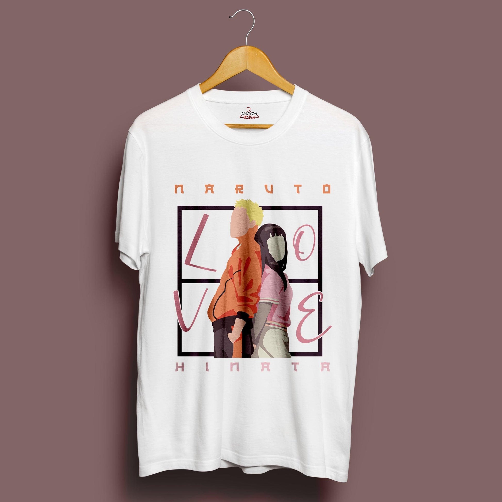 Naruto x Hinata T-Shirt - Crimson x Design