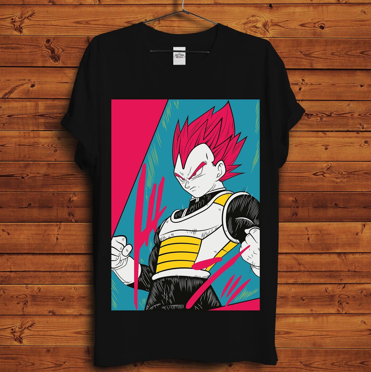 Vegeta T-Shirt - Crimson x Design