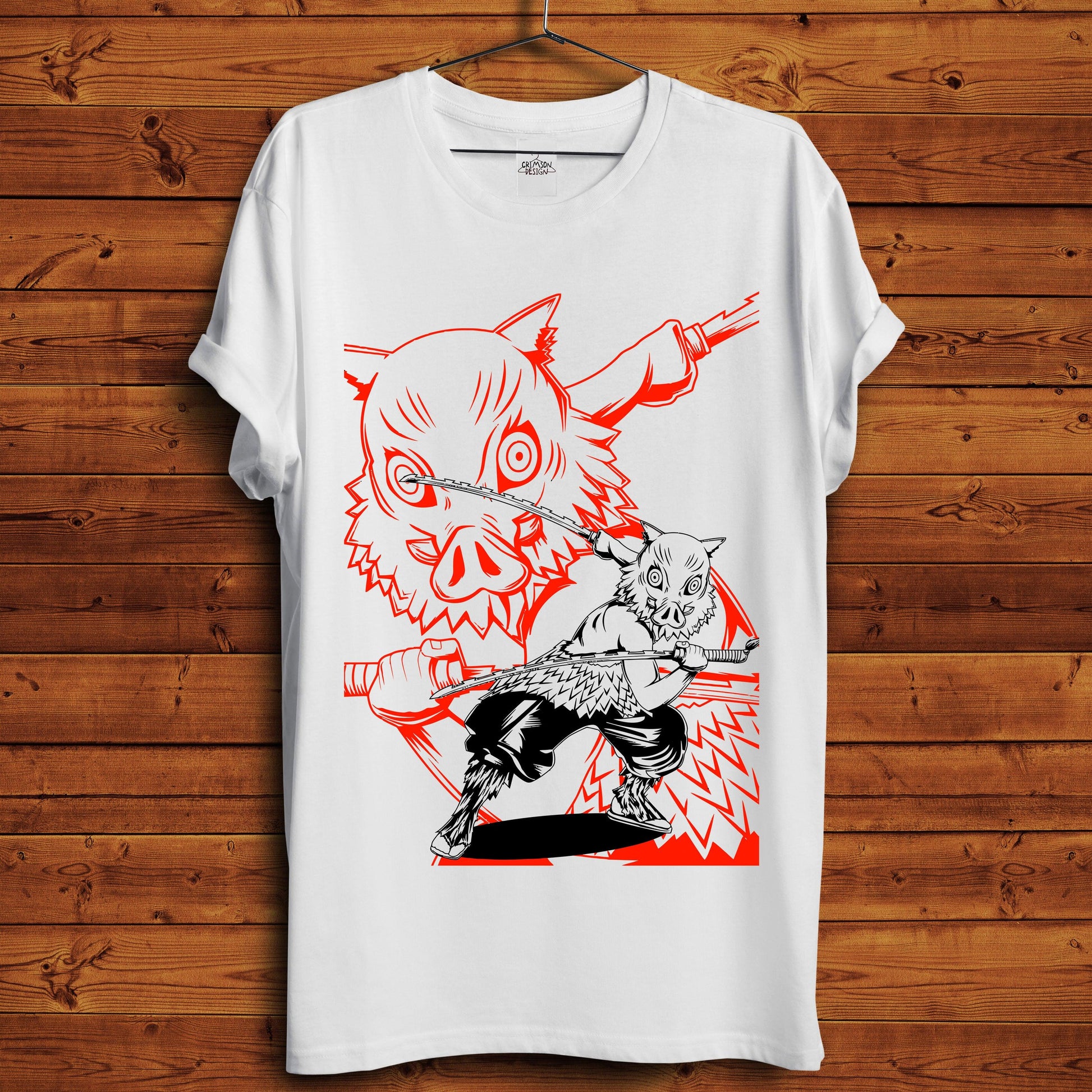 Inosuke T-Shirt - Crimson x Design