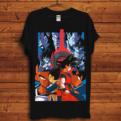 Goku & Vegeta - T-Shirt - Crimson x Design