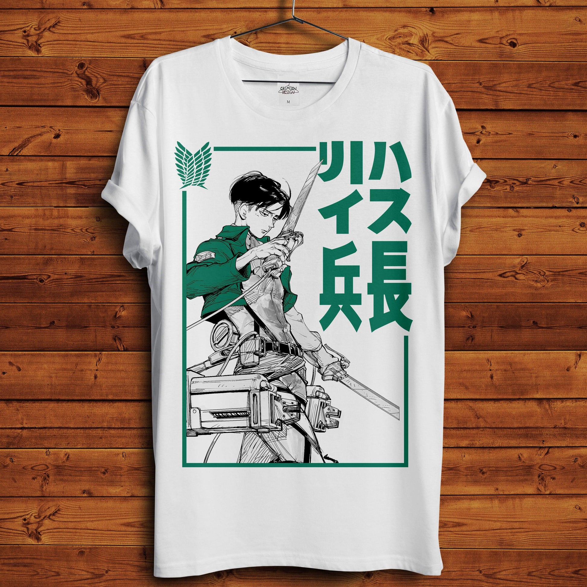 Squad Captain Levi T-Shirt - Crimson x Design