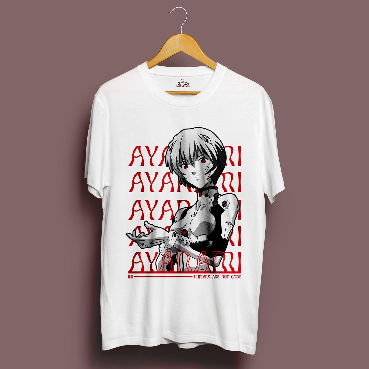 Rei Ayanami T-Shirt - Crimson x Design