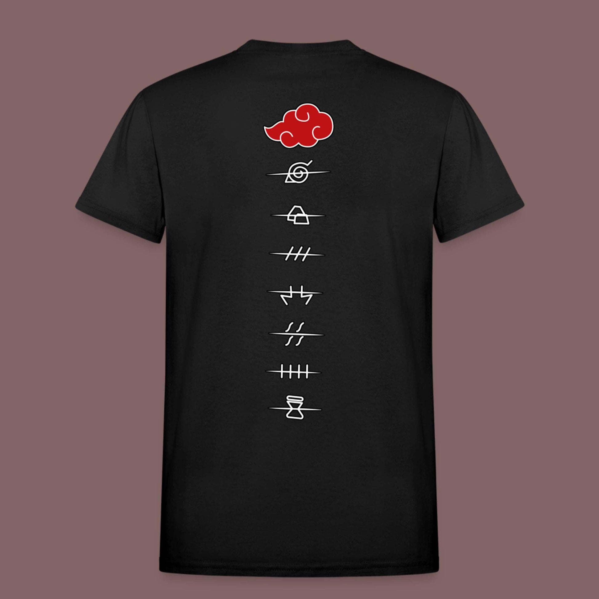 Akatsuki Back Print T-Shirt - Crimson x Design