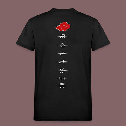 Akatsuki Back Print T-Shirt - Crimson x Design