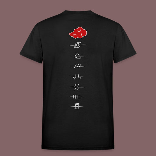 Akatsuki Back Print T-Shirt - Crimson x Design