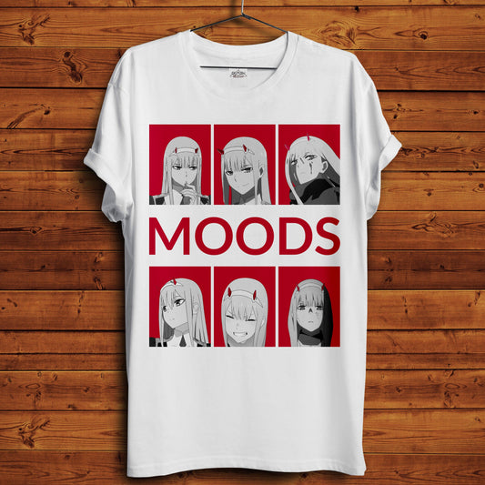 Zero Two Moods T-Shirt - Crimson x Design