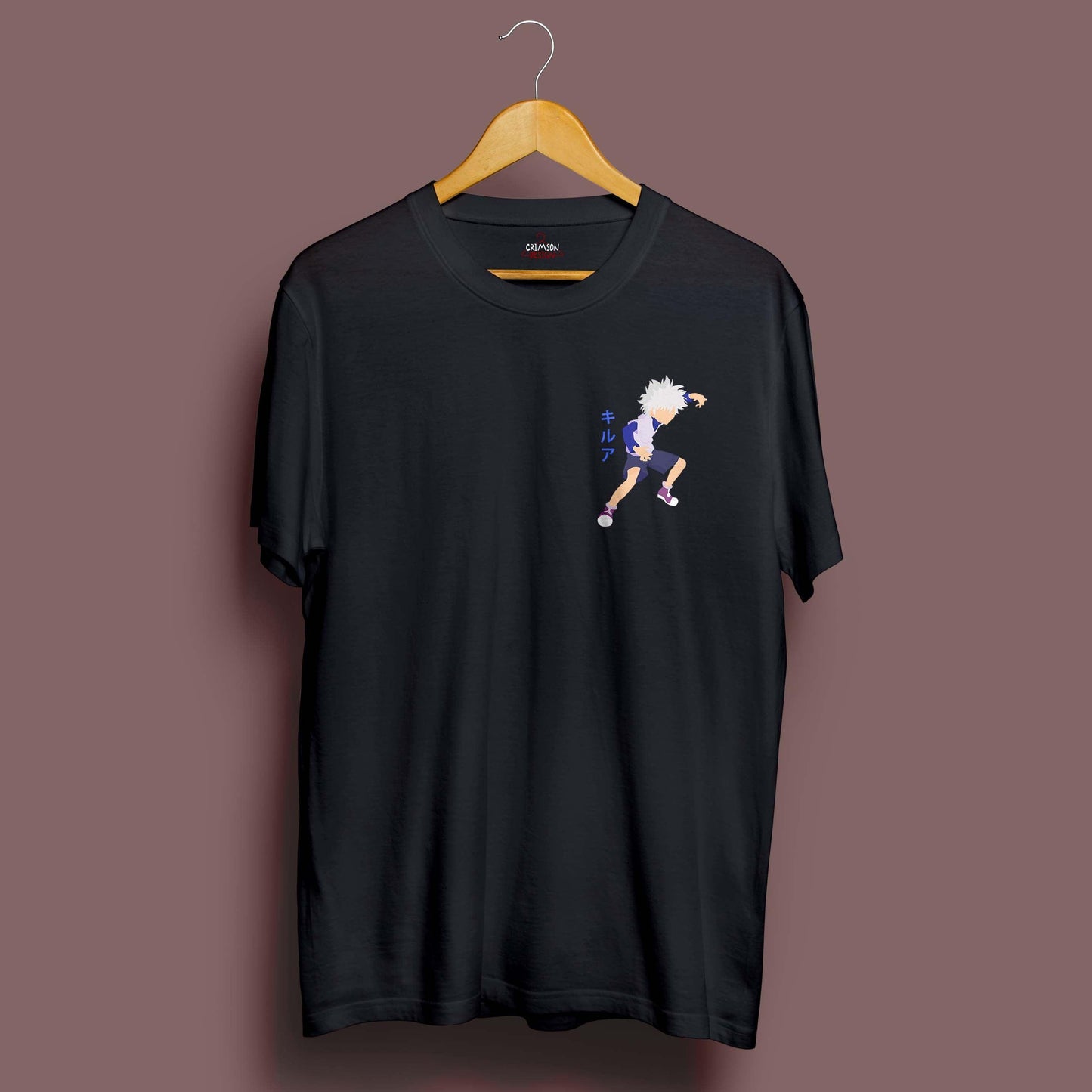 Killua Minimalist T-Shirt - Crimson x Design