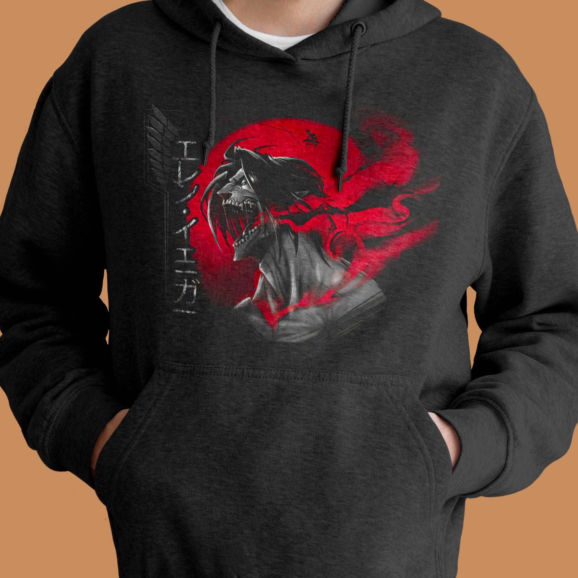 Attack Titan - Hoodie - Crimson x Design