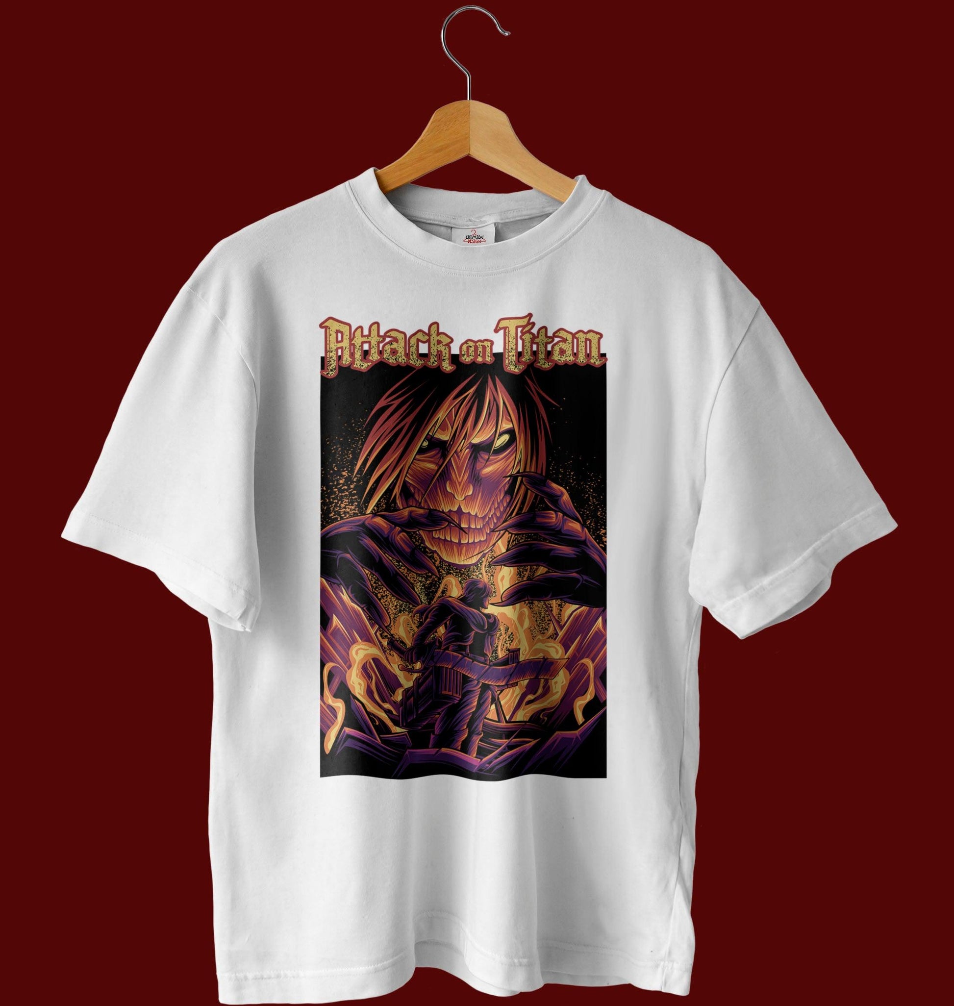 Eren Titan- T-Shirt - Crimson x Design