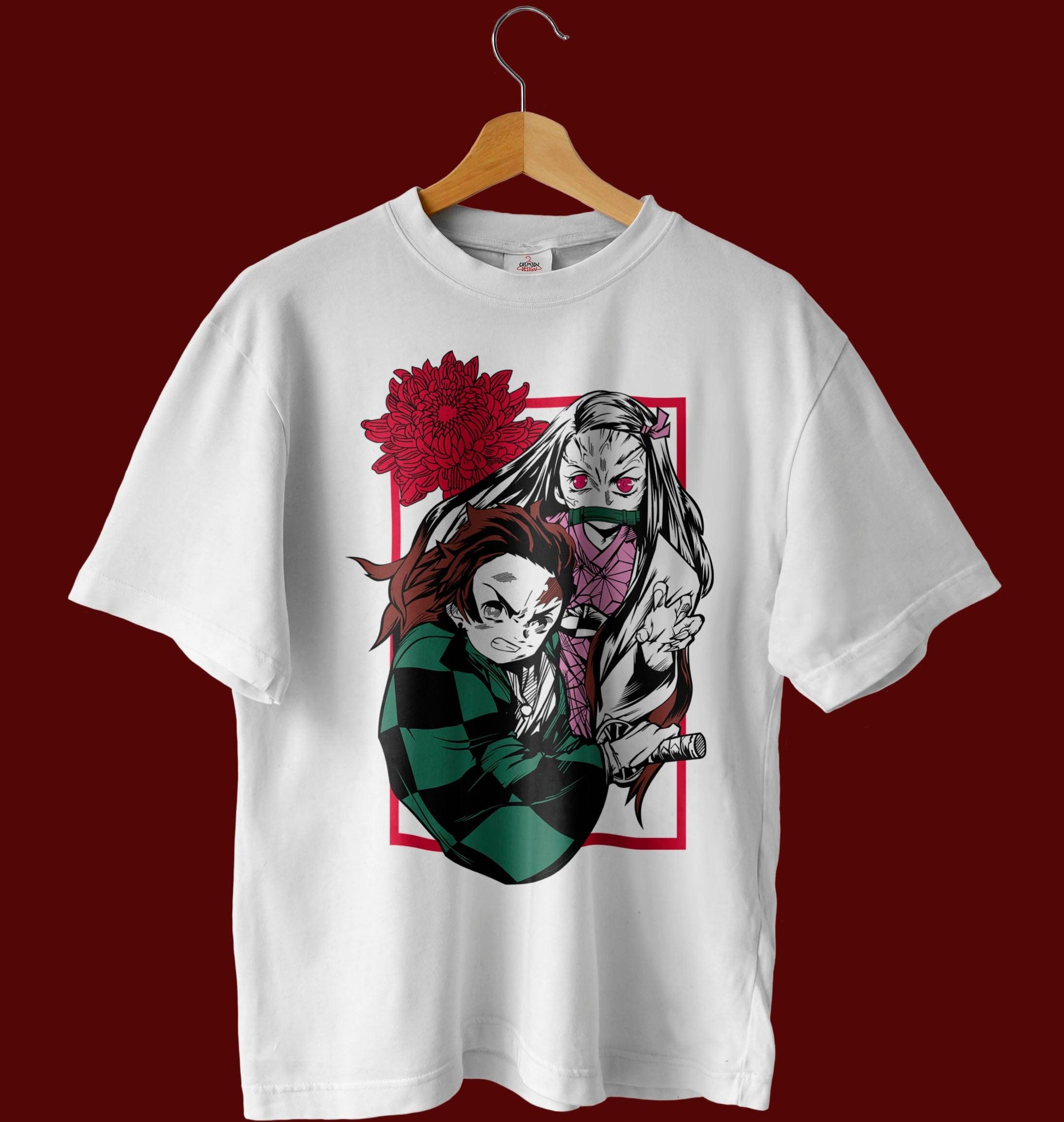 Tanjiro & Nezuko T-Shirt - Crimson x Design