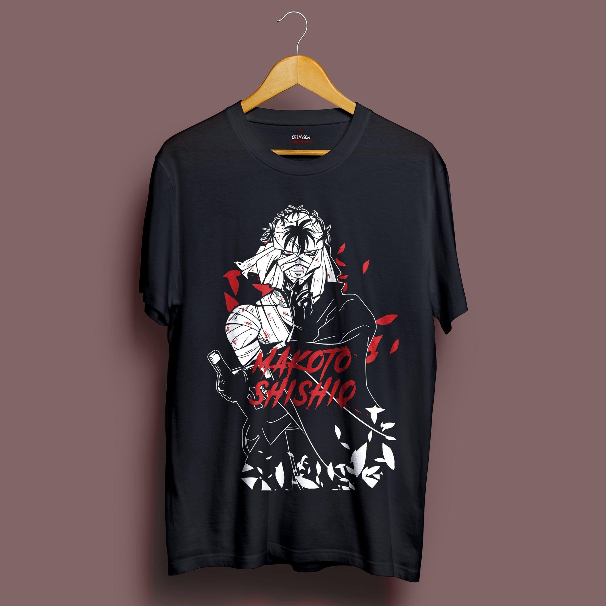 Makoto Shishio T-Shirt - Crimson x Design